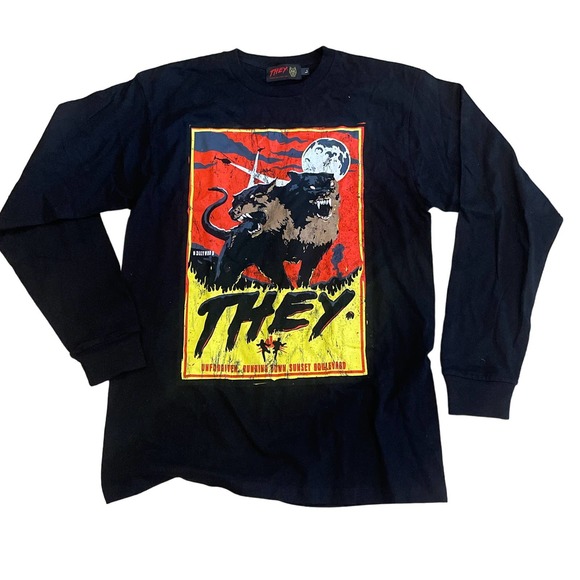 THEY Wolfpac Unofficialthey.coml Merch Shirt Tour Sz Large NWOT - Picture 1 of 7